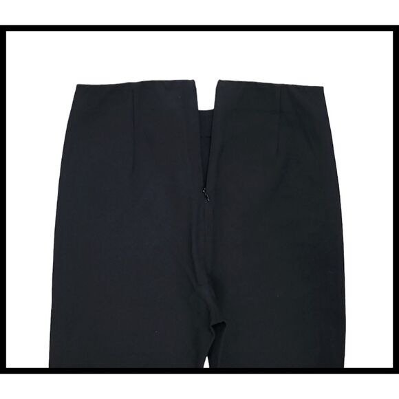 Rag & Bone Simone High Rise Slim Stretch Crop Pants Plain Front Rear Zip Black 6 - Picture 7 of 14